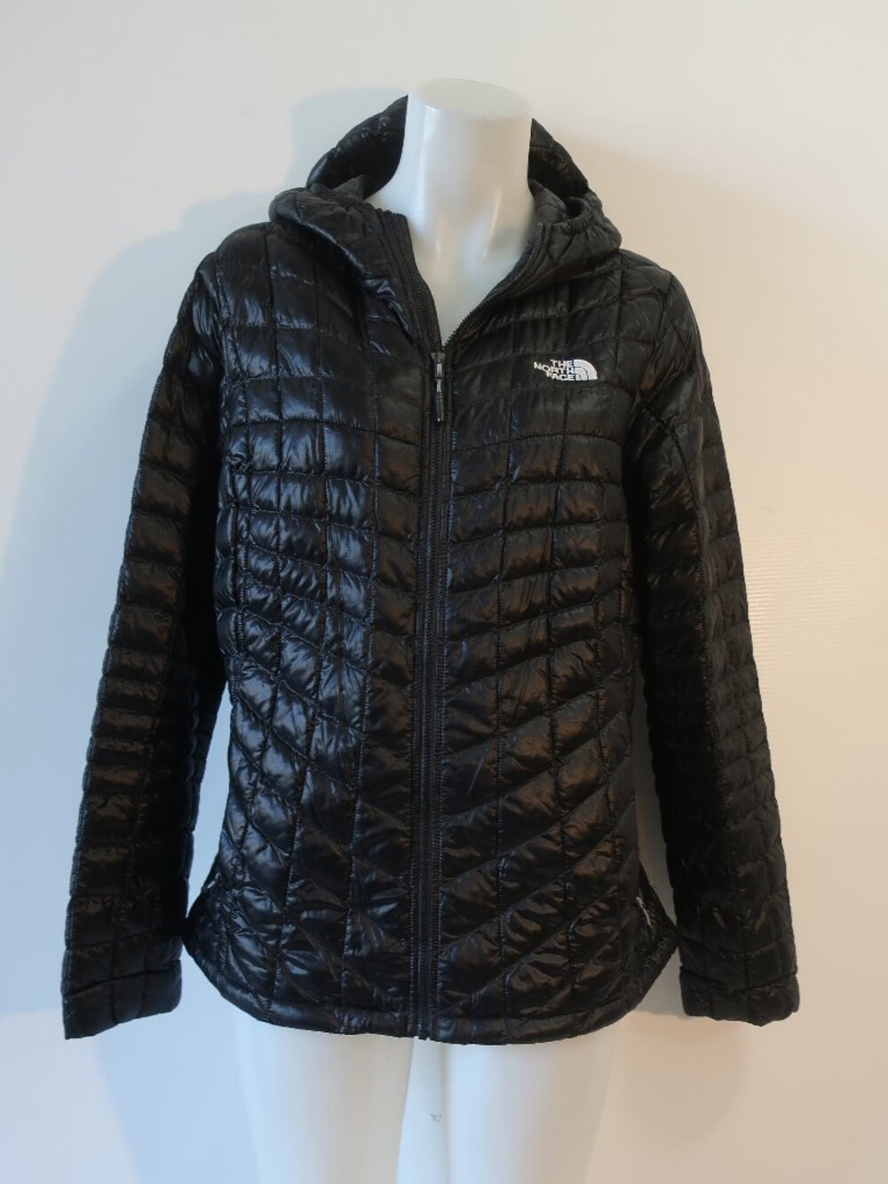 Womens The North Face Black (Item- 33) Hooded Light Quilted Puffer Jacket L
